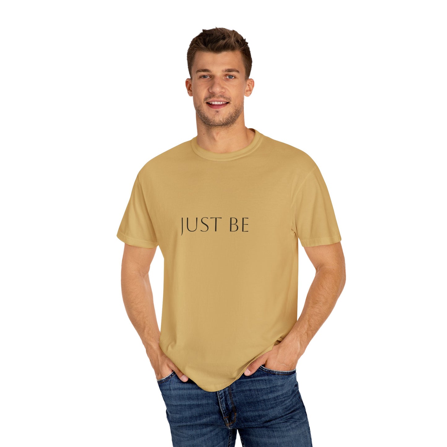 "Just Be" T-shirt, Relaxed Casual Tee, Gift for Mindfulness Lovers, Soft Everyday Wear, Perfect for Yoga and Meditation