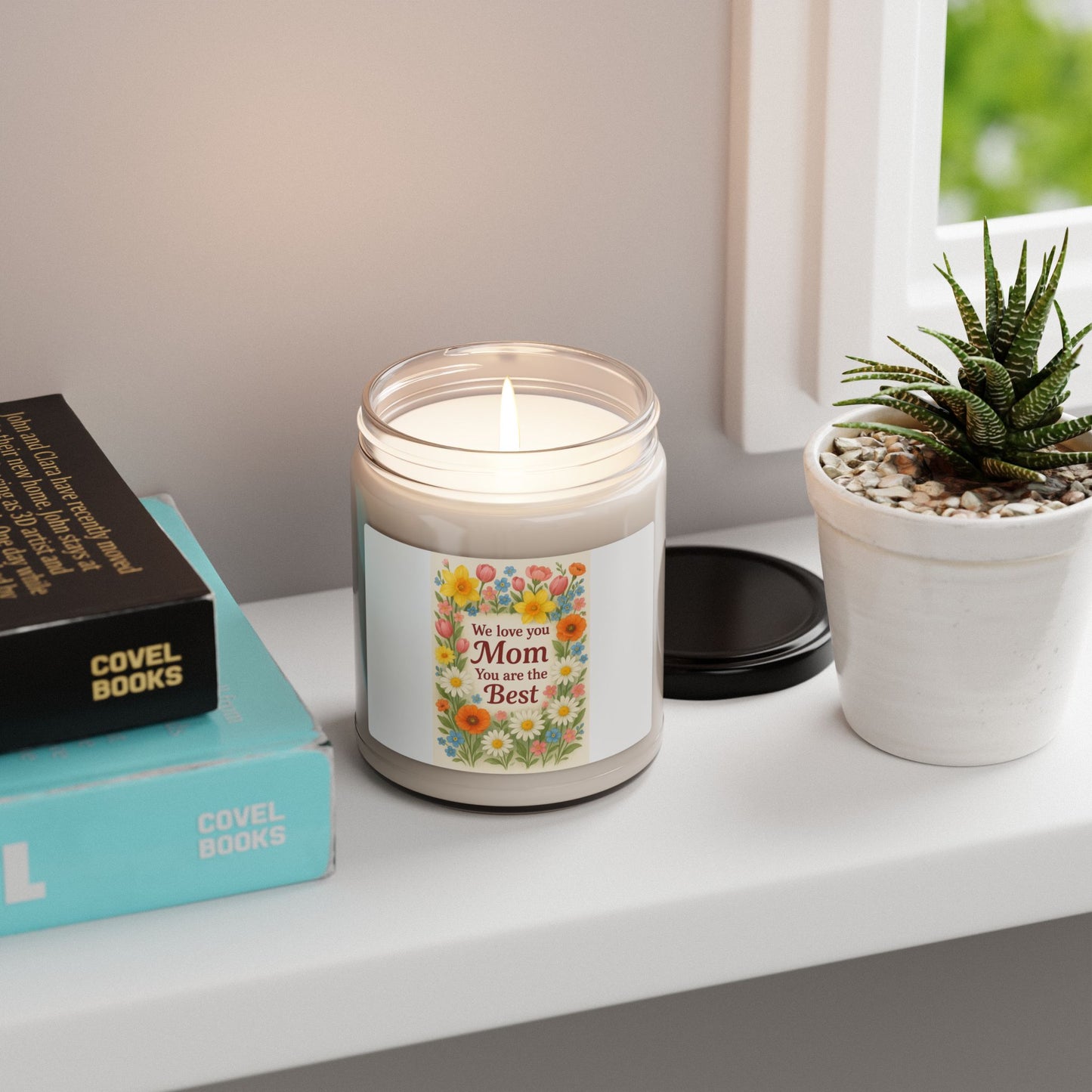 Floral Scented Soy Candle for Mom - Perfect Gift for Her