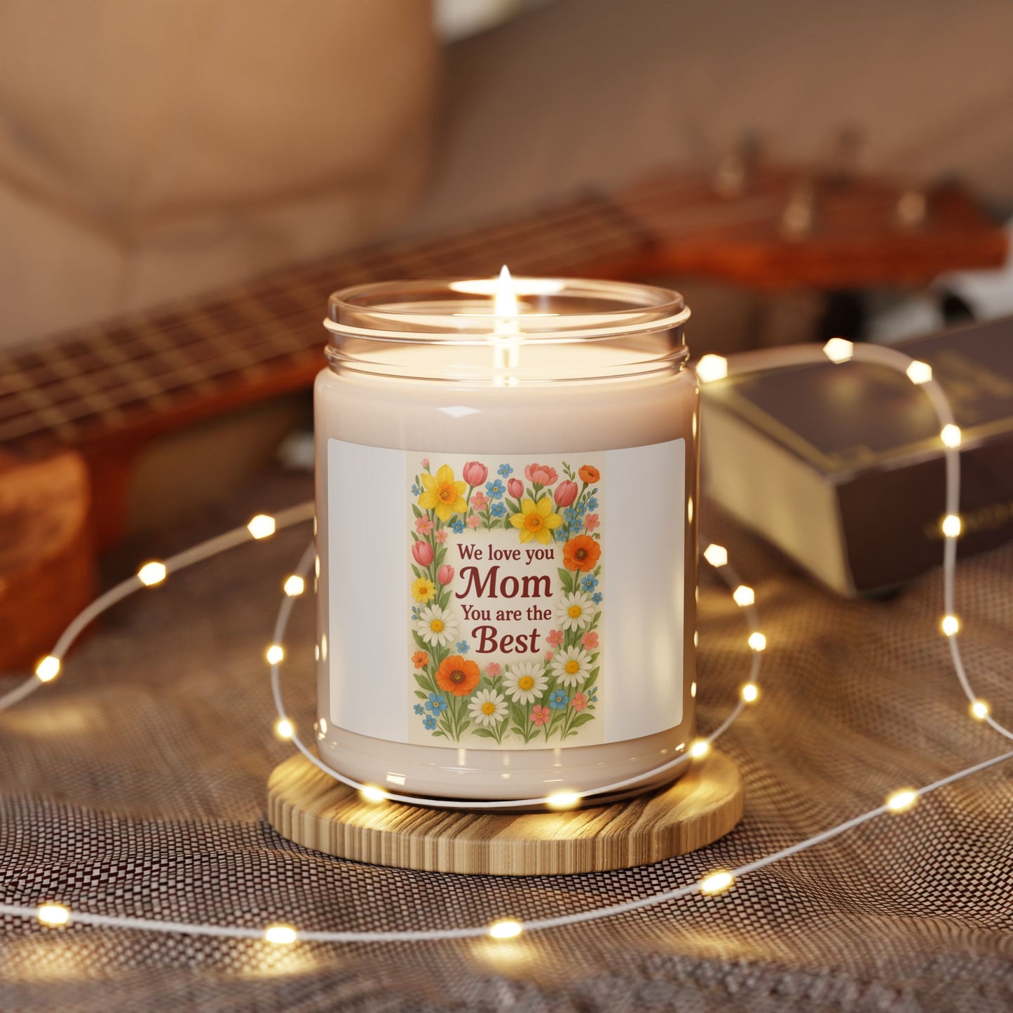 Floral Scented Soy Candle for Mom - Perfect Gift for Her