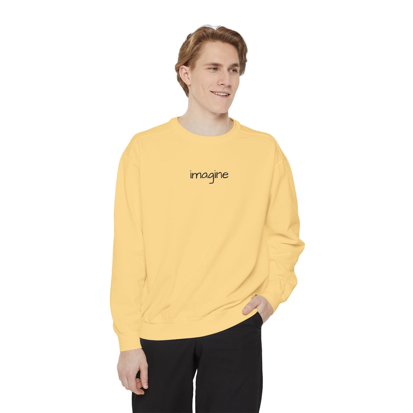 Cozy 'Imagine' Design, Casual Stylish Wear, Gift for Friends, Thoughtful Basics, Everyday Comfort
