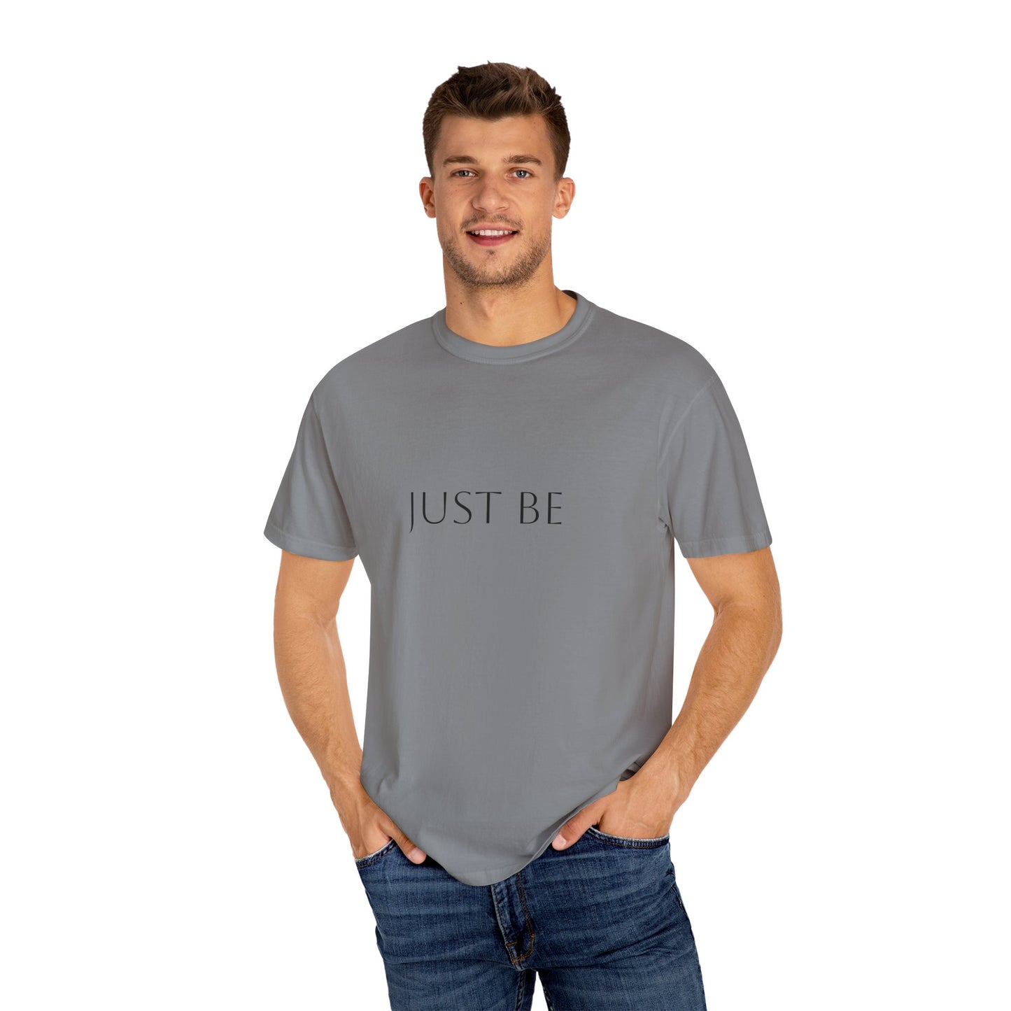 "Just Be" T-shirt, Relaxed Casual Tee, Gift for Mindfulness Lovers, Soft Everyday Wear, Perfect for Yoga and Meditation