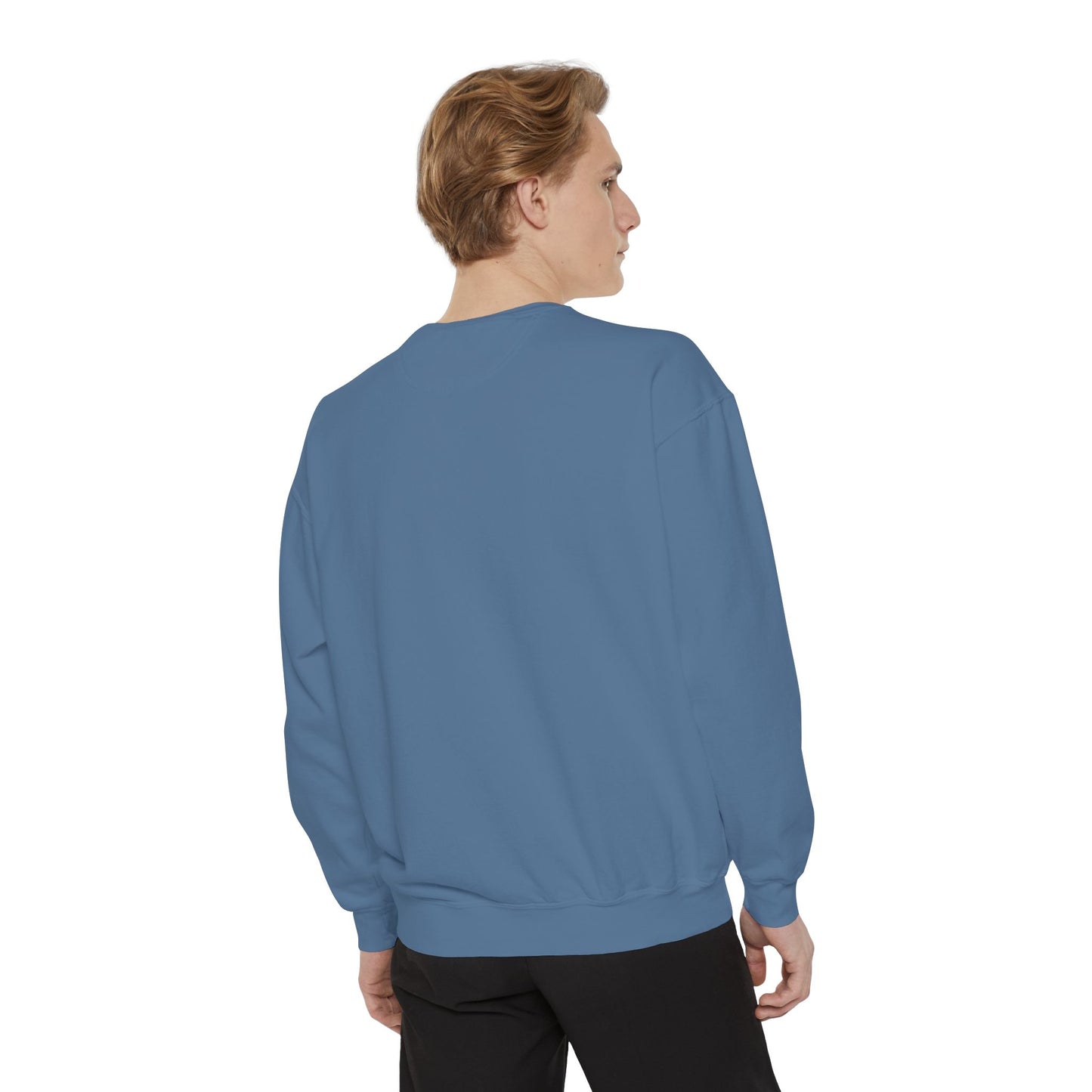 "Breathe" Unisex Garment-Dyed Sweatshirt | Relaxed Lifestyle, Gift for Wellness, Cozy Layer, Mindful Fashion, Casual Comfort