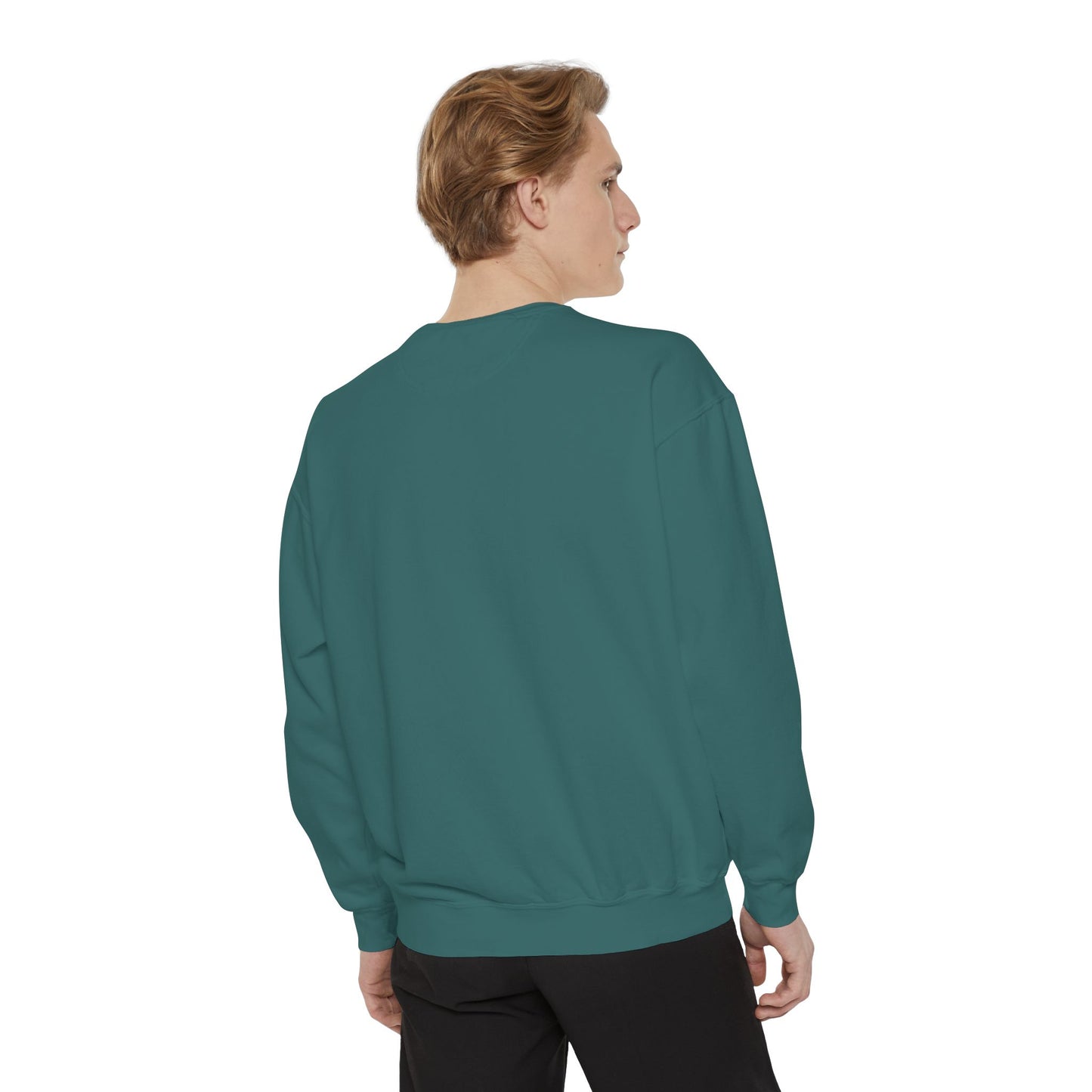 "Breathe" Unisex Garment-Dyed Sweatshirt | Relaxed Lifestyle, Gift for Wellness, Cozy Layer, Mindful Fashion, Casual Comfort