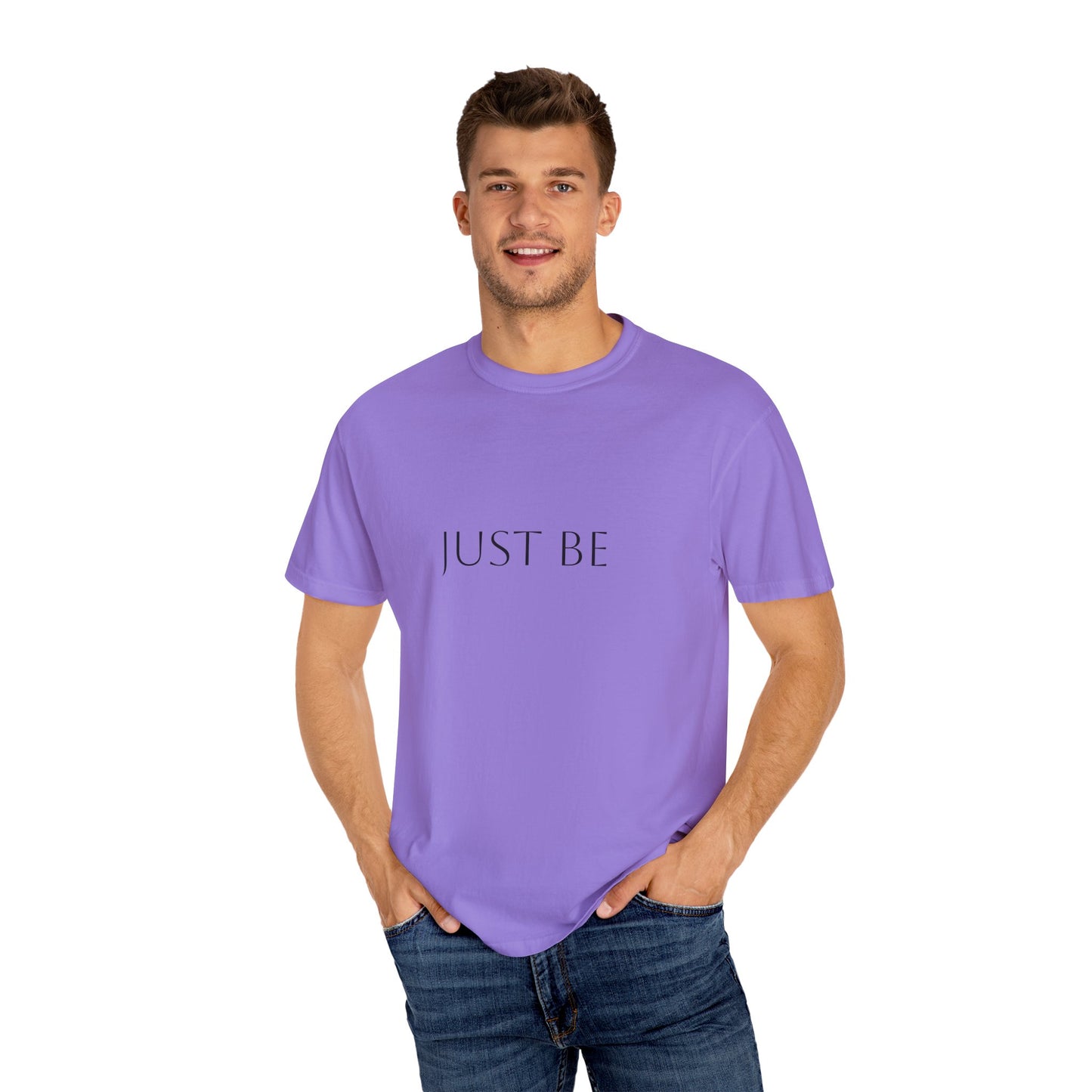 "Just Be"  T-shirt, Relaxed Casual Tee, Gift for Mindfulness Lovers, Soft Everyday Wear, Perfect for Yoga and Meditation