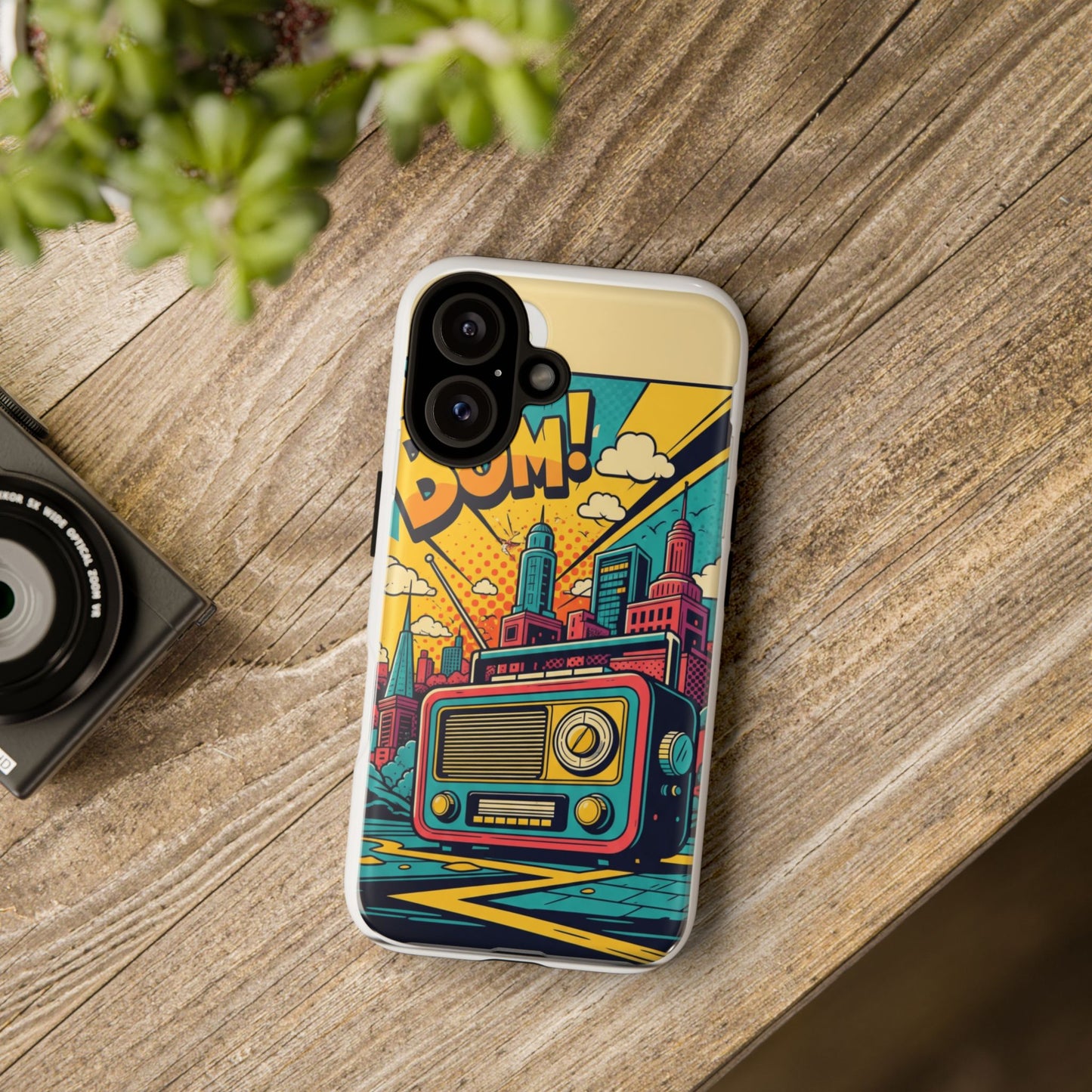 Retro Radio Phone Case | Tough Cases, Unique Phone Cover, Vintage Style, Gift for Music Lovers, Urban Aesthetic