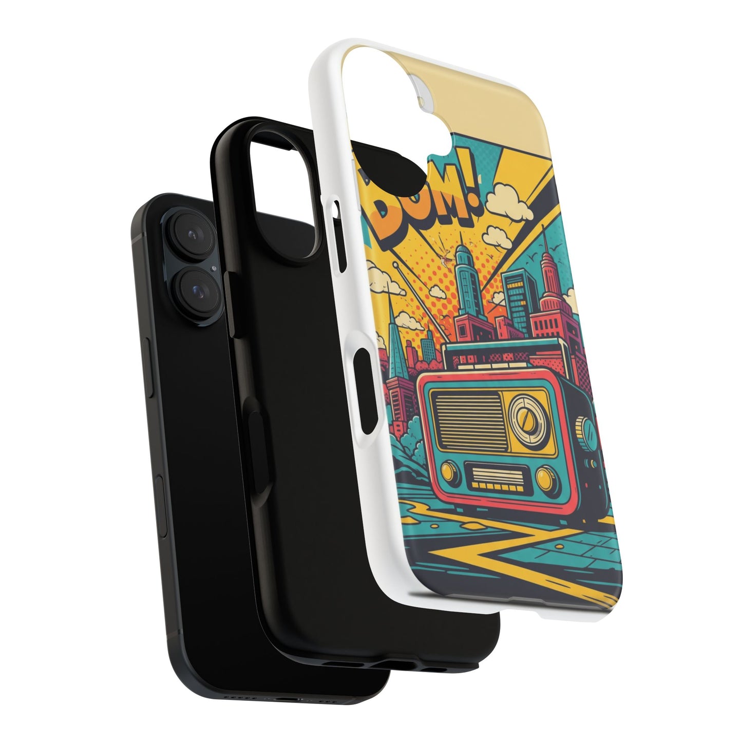 Retro Radio Phone Case | Tough Cases, Unique Phone Cover, Vintage Style, Gift for Music Lovers, Urban Aesthetic