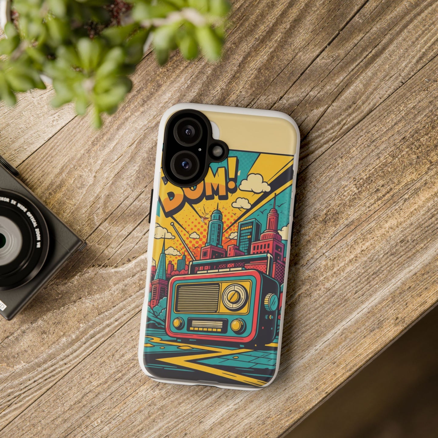 Retro Radio Phone Case | Tough Cases, Unique Phone Cover, Vintage Style, Gift for Music Lovers, Urban Aesthetic