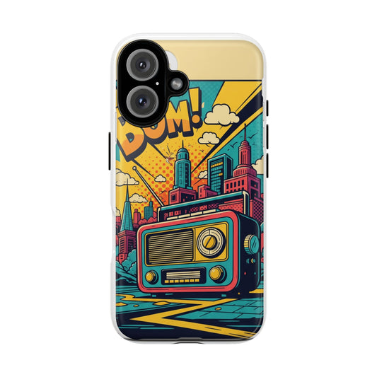 Retro Radio Phone Case | Tough Cases, Unique Phone Cover, Vintage Style, Gift for Music Lovers, Urban Aesthetic