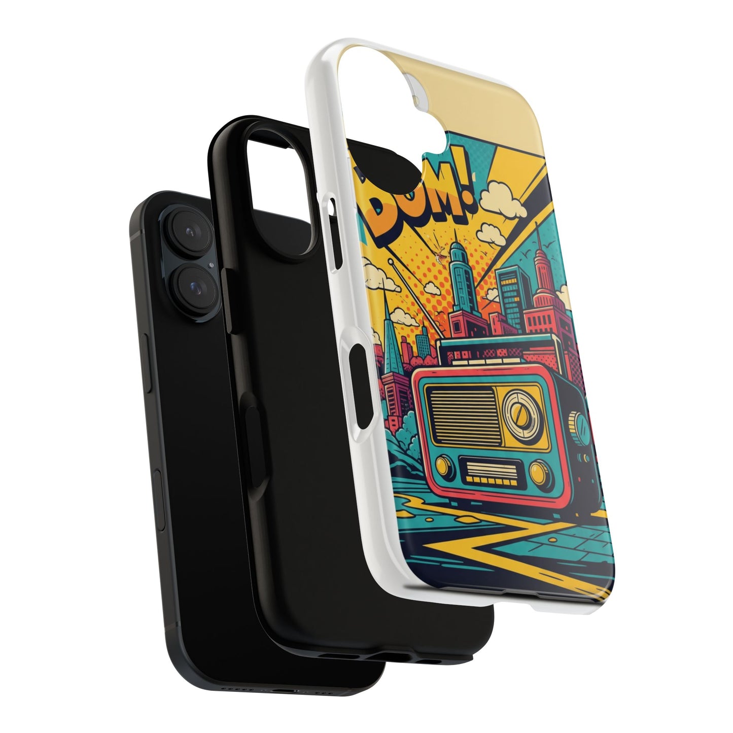 Retro Radio Phone Case | Tough Cases, Unique Phone Cover, Vintage Style, Gift for Music Lovers, Urban Aesthetic